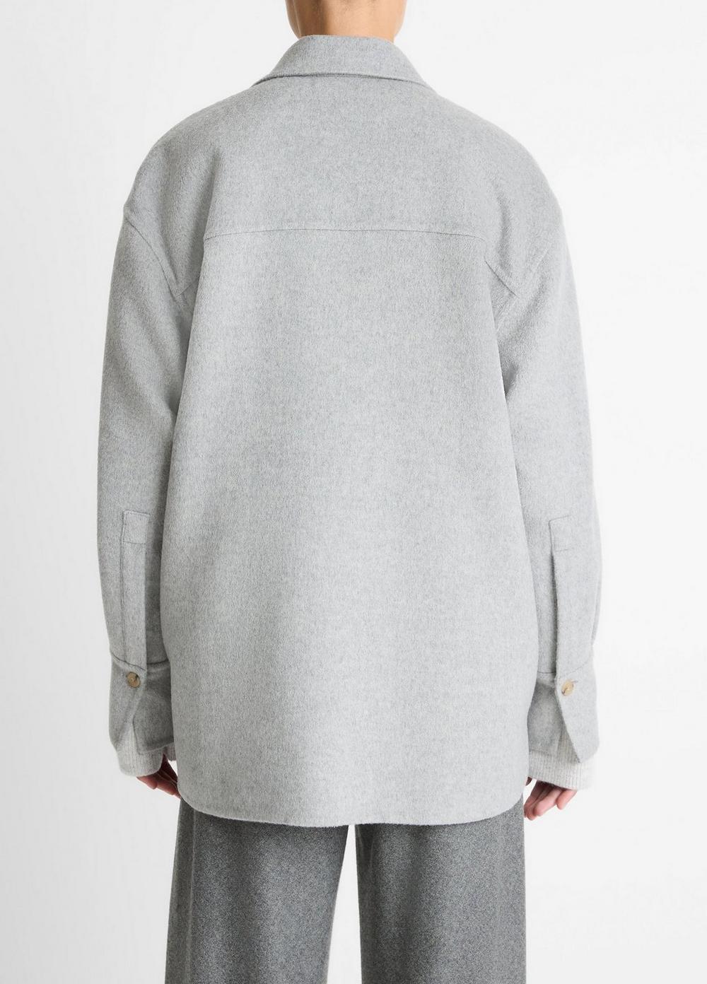 Vince Double-Face Wool & Cashmere-Blend Shirt Jacket - Jackets & Outerwear