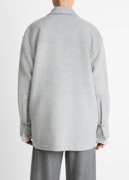 Vince Double-Face Wool & Cashmere-Blend Shirt Jacket - Jackets & Outerwear