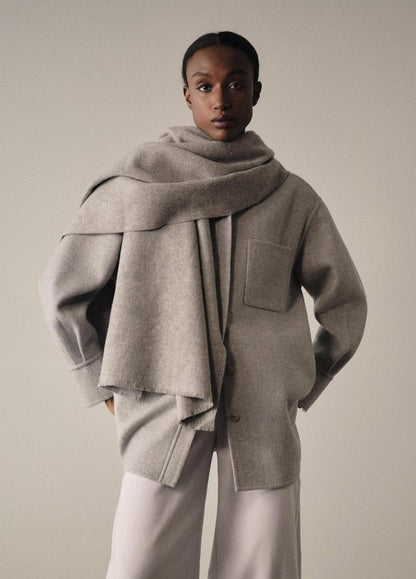Vince Double-Face Wool & Cashmere-Blend Shirt Jacket - Jackets & Outerwear