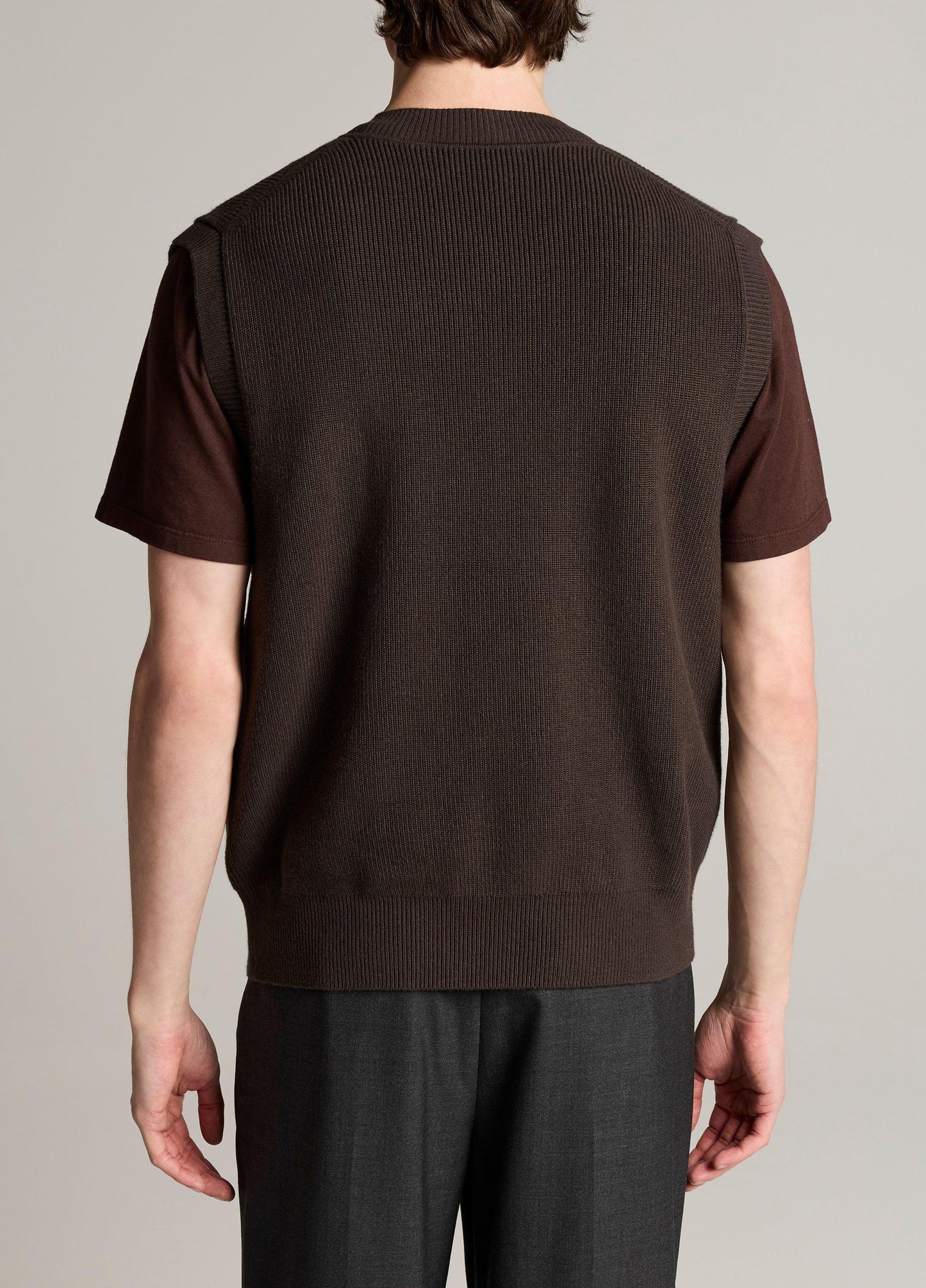 Vince Heirloom Shaker Cotton-Cashmere Sweater Vest - V-Neck