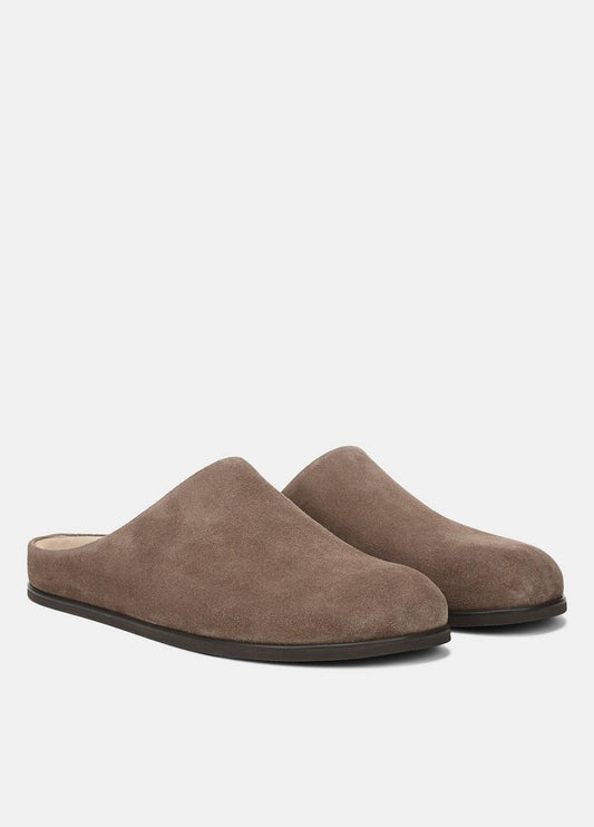 Vince Leo Suede Clog Mule - Slippers