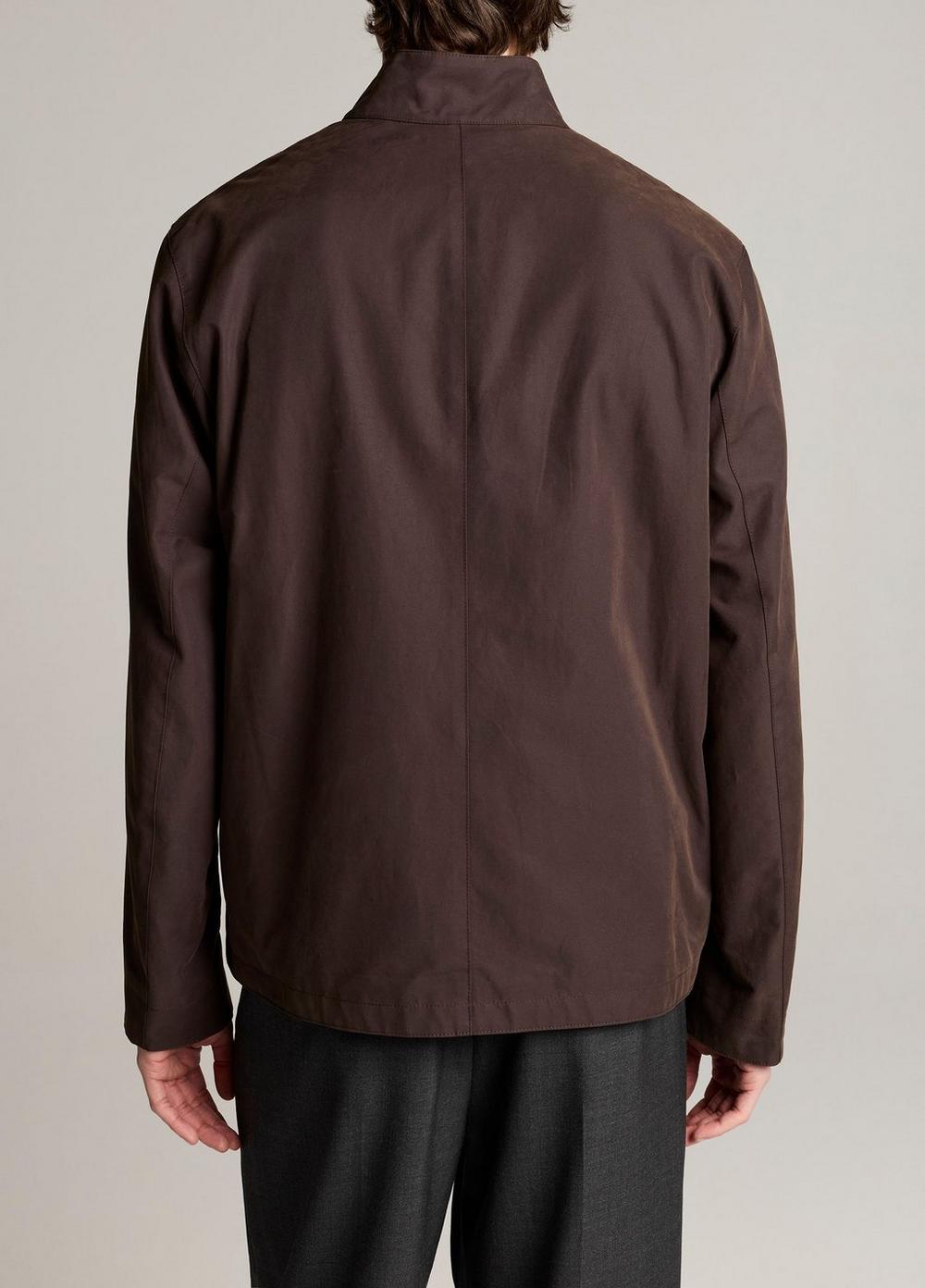 Vince Cotton-Nylon Band-Collar Windbreaker - Jackets