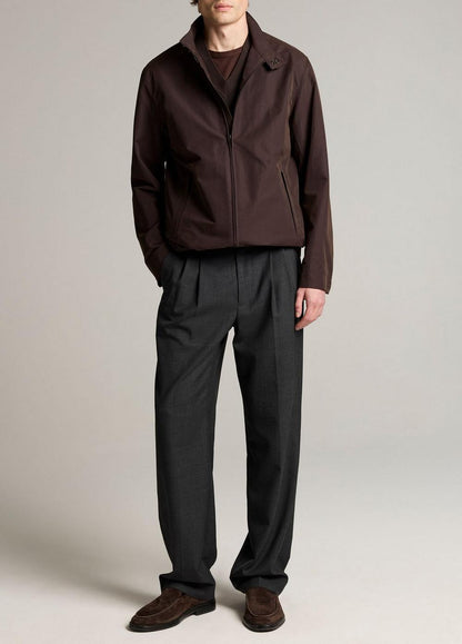 Vince Cotton-Nylon Band-Collar Windbreaker - Jackets