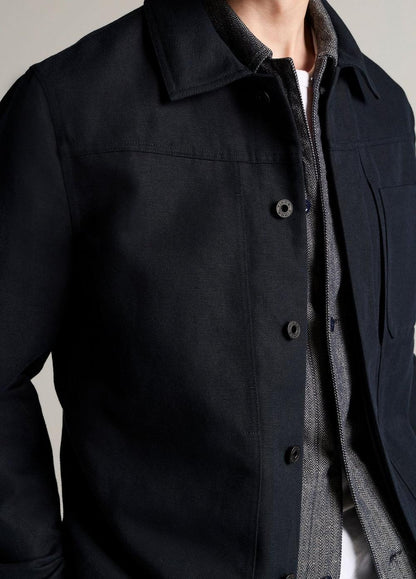Vince Cotton-Linen Trucker Jacket - Jackets