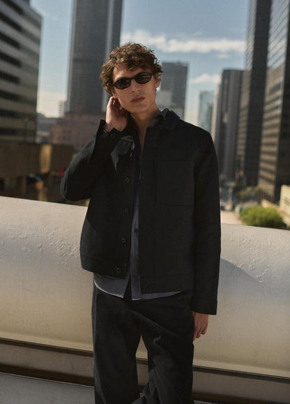 Vince Cotton-Linen Trucker Jacket - Jackets
