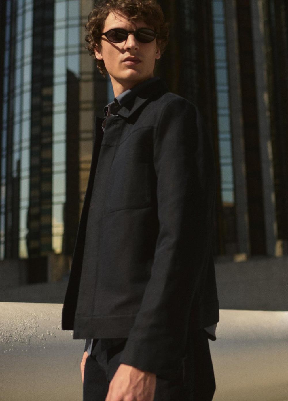 Vince Cotton-Linen Trucker Jacket - Jackets