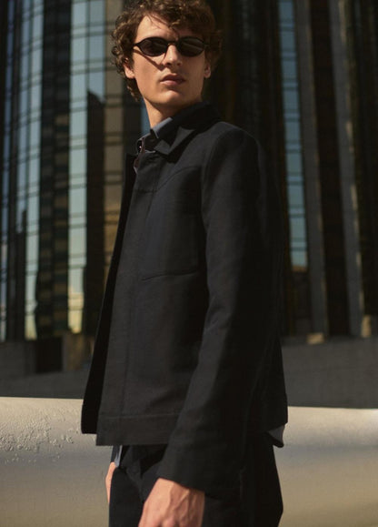 Vince Cotton-Linen Trucker Jacket - Jackets