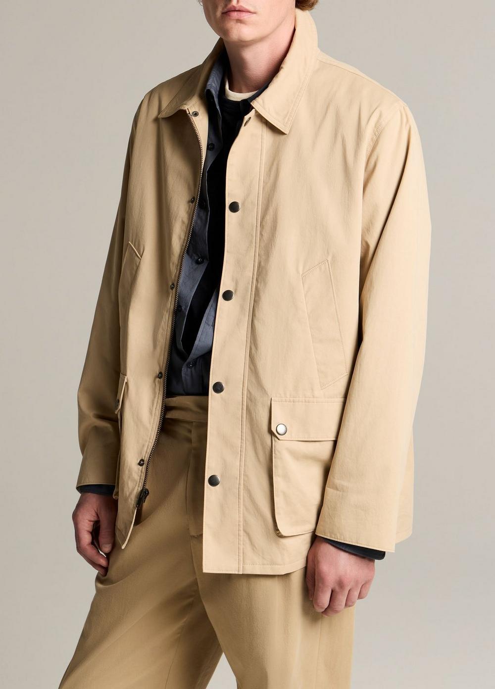 Vince Lightweight Cotton Barn Jacket - Jackets