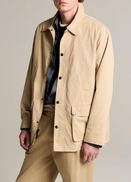 Vince Lightweight Cotton Barn Jacket - Jackets