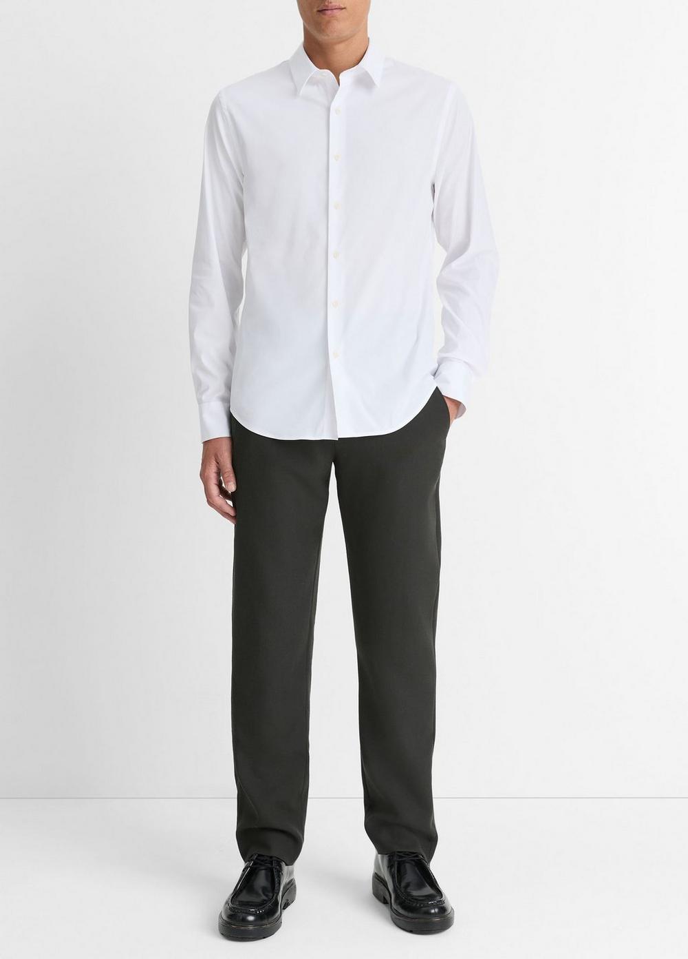 Vince Stretch-Cotton Poplin Shirt - Long Sleeve
