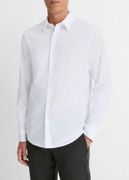 Vince Stretch-Cotton Poplin Shirt - Long Sleeve