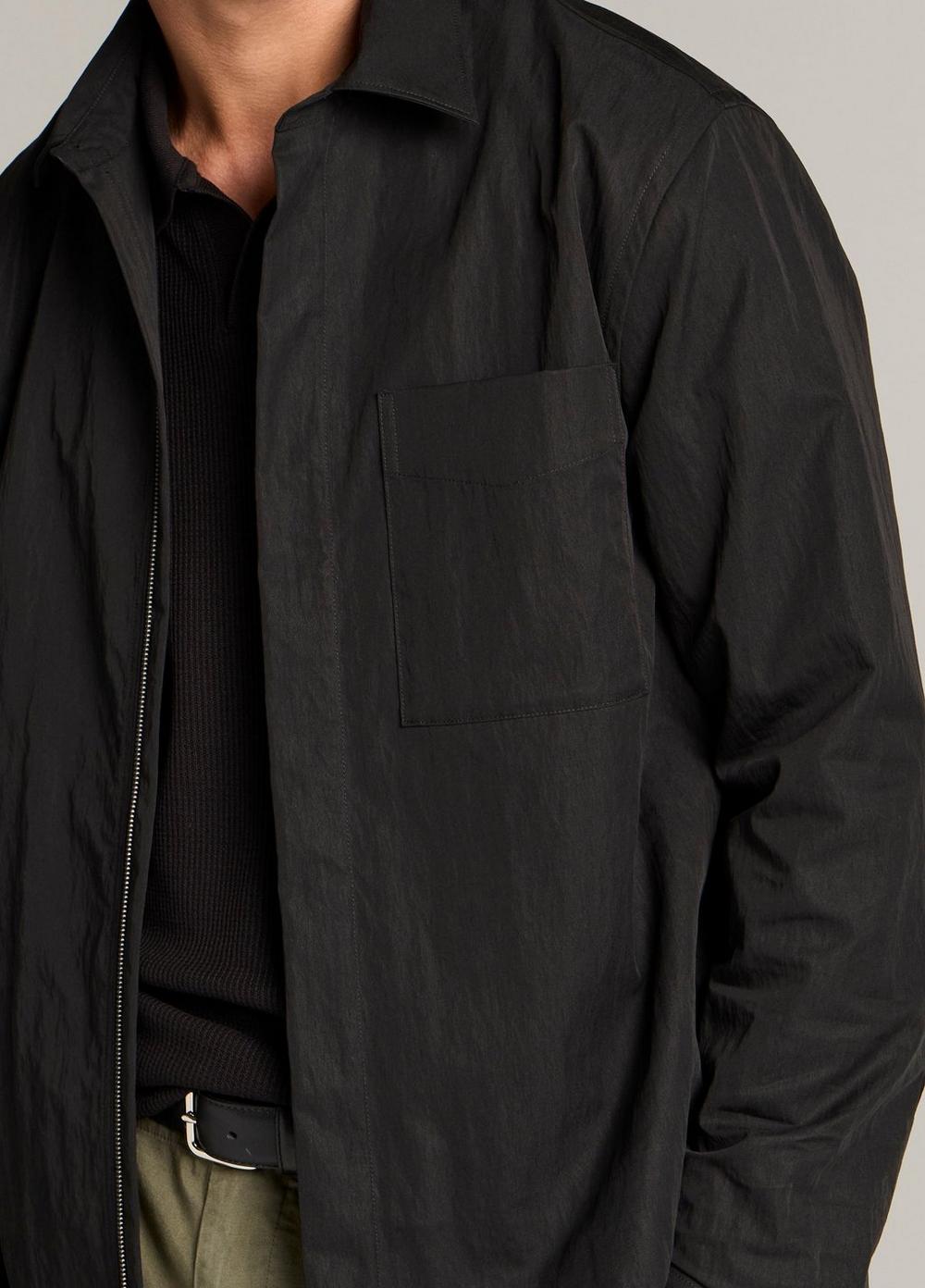 Vince Cotton-Nylon Zip Shirt - Shirt Jackets