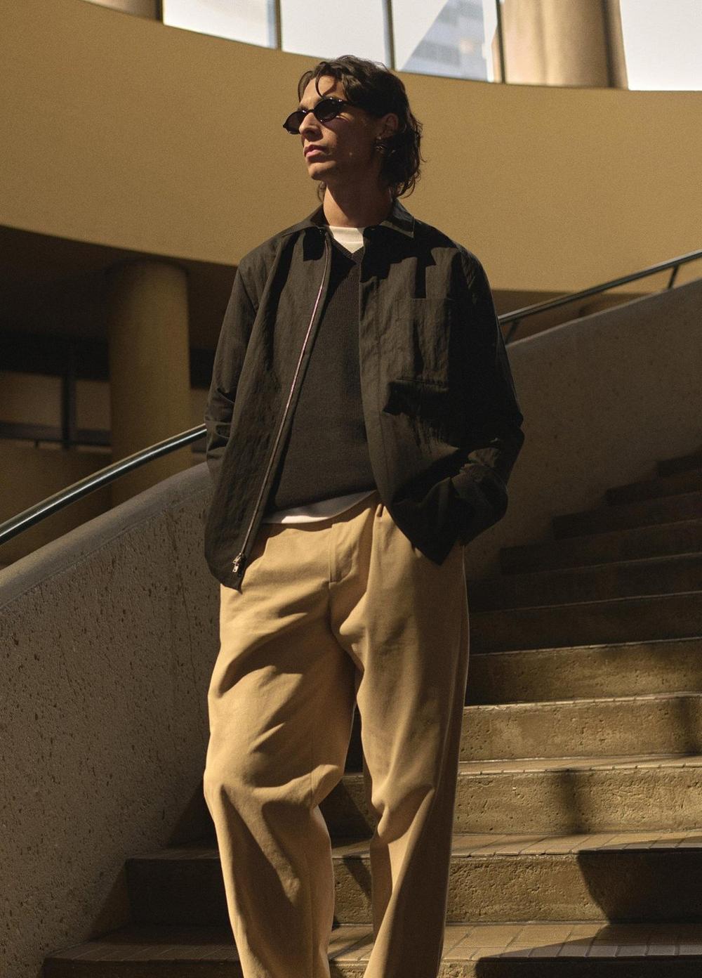 Vince Cotton-Nylon Zip Shirt - Shirt Jackets