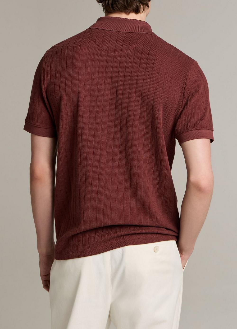 Vince Drop-Needle Stripe Pima Cotton Polo Shirt - Henleys & Polos