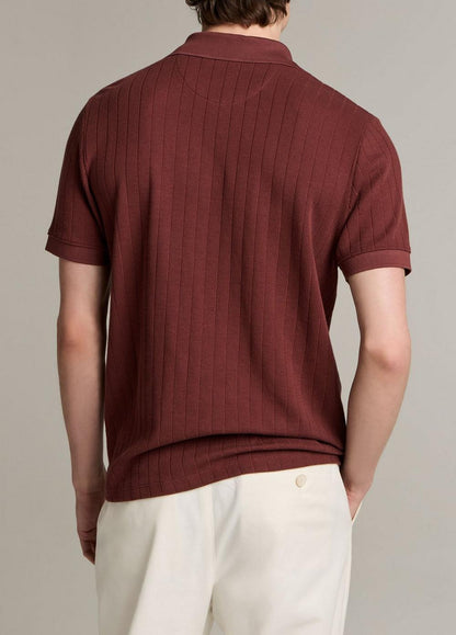 Vince Drop-Needle Stripe Pima Cotton Polo Shirt - Henleys & Polos