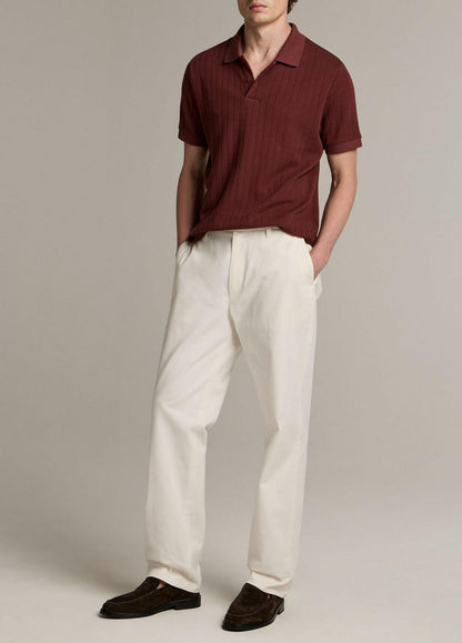 Vince Drop-Needle Stripe Pima Cotton Polo Shirt - Henleys & Polos