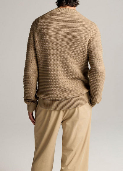 Vince Crafted Texture Cotton-Cashmere Sweater - Crew Neck