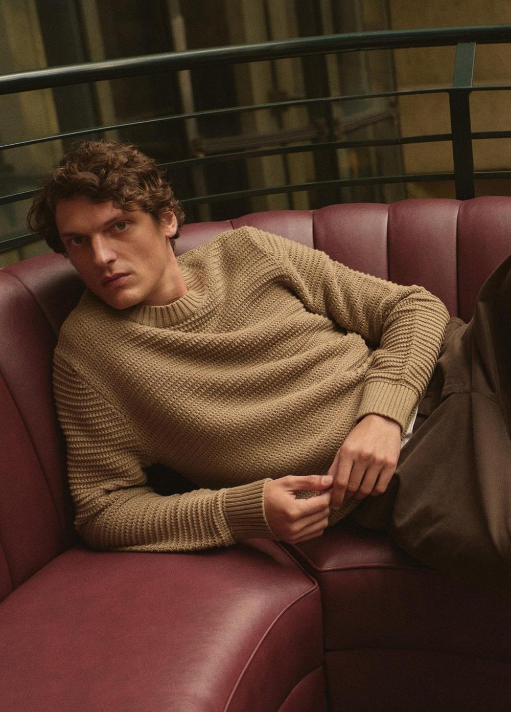 Vince Crafted Texture Cotton-Cashmere Sweater - Crew Neck