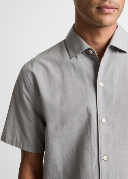 Vince Cotton Short-Sleeve Button-Front Shirt  - Shirts