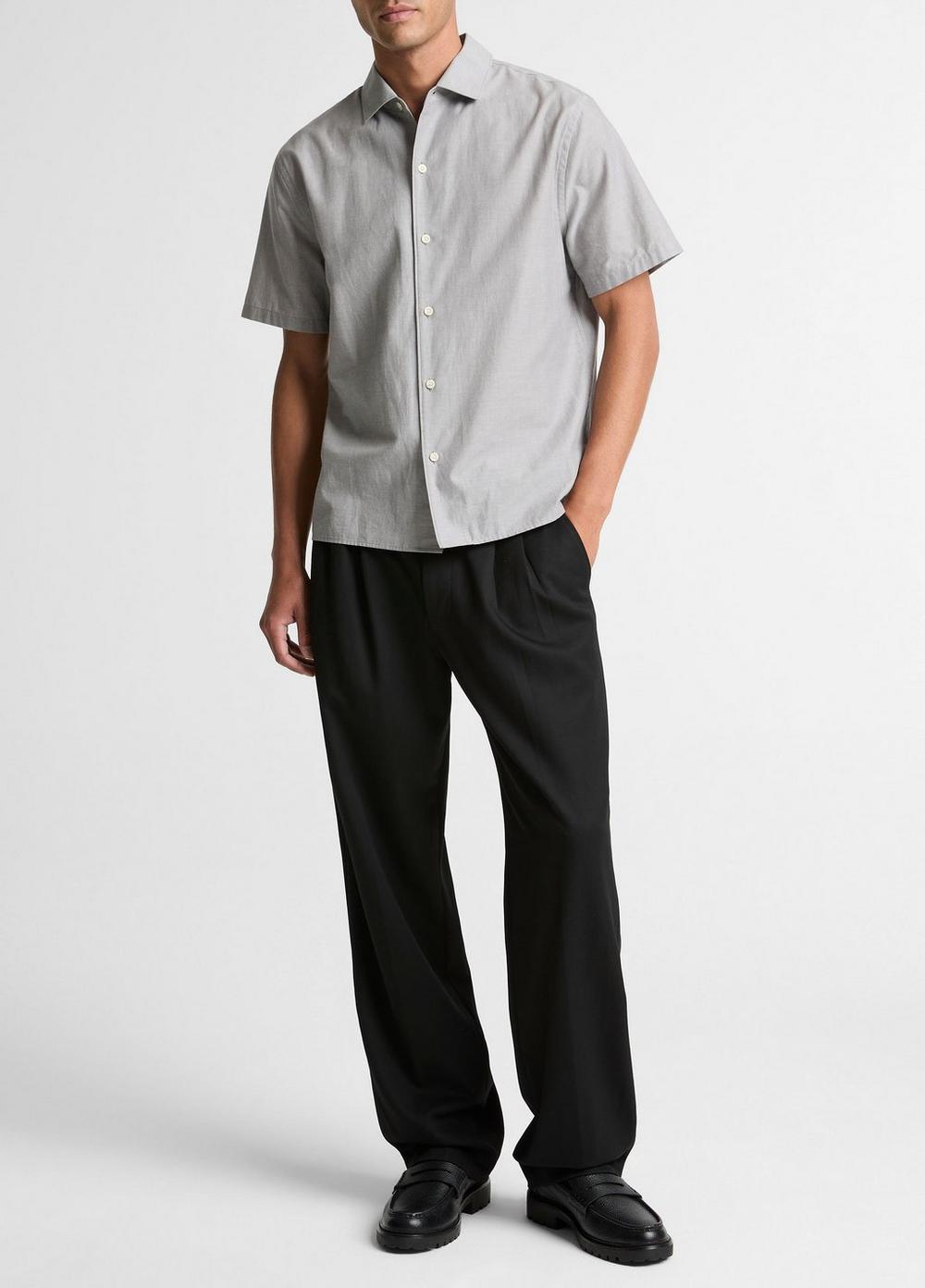 Vince Cotton Short-Sleeve Button-Front Shirt  - Shirts