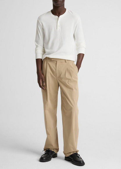 Vince Jacquard-Rib Cotton Henley - Tees & Hoodies