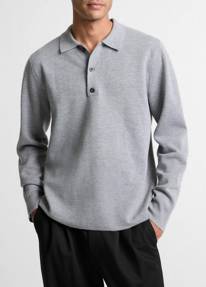 Vince Italian Merino Wool Milano Polo Sweater - Sweaters