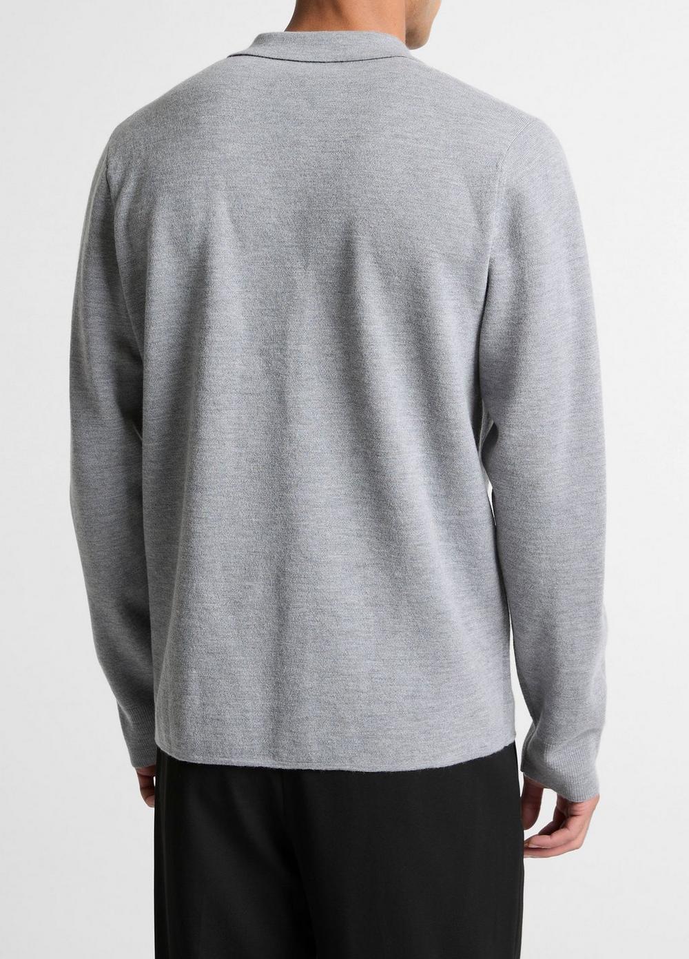Vince Italian Merino Wool Milano Polo Sweater - Sweaters