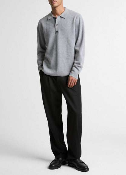 Vince Italian Merino Wool Milano Polo Sweater - Sweaters