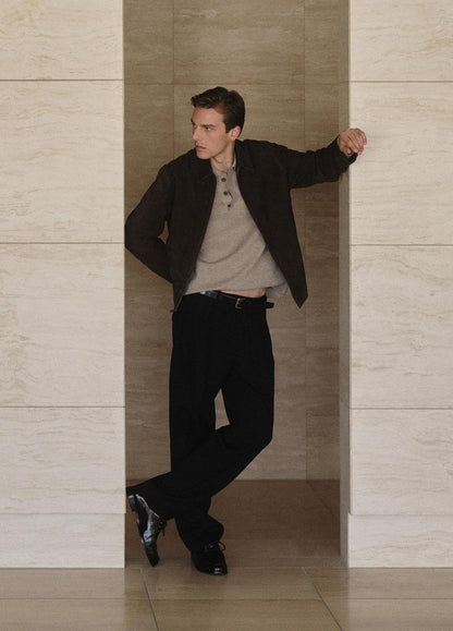 Vince Italian Merino Wool Milano Polo Sweater - Sweaters