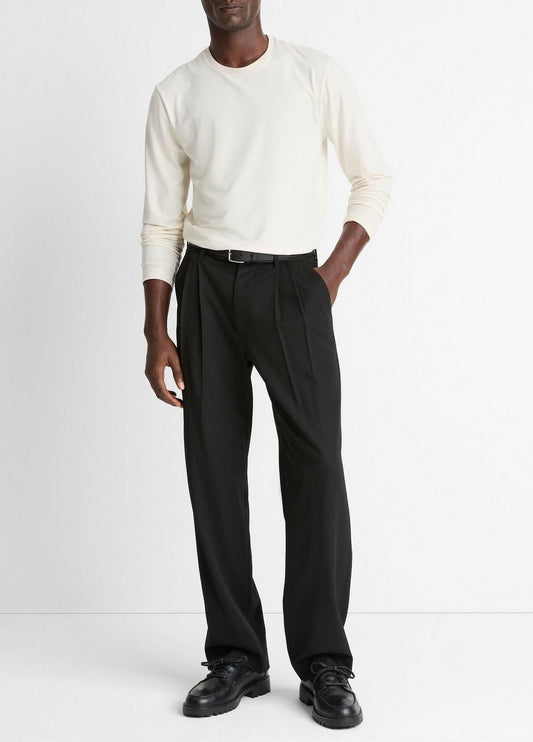 Vince Wool Double-Pleat Suiting Trouser - Pants & Shorts