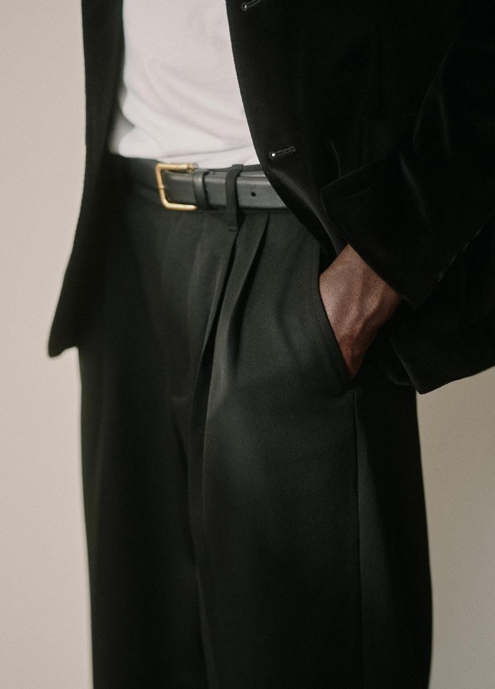 Vince Wool Double-Pleat Suiting Trouser - Pants & Shorts