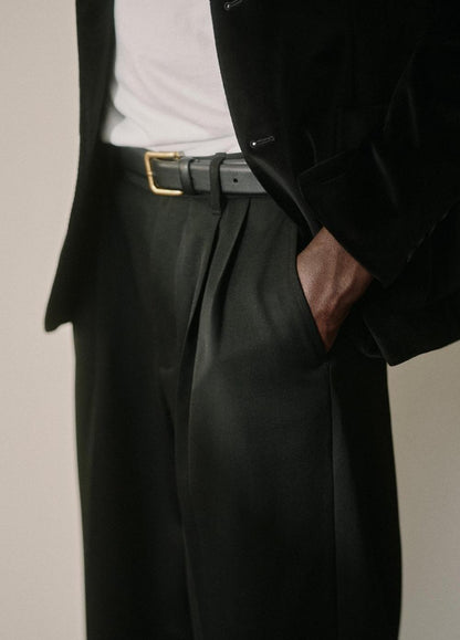 Vince Wool Double-Pleat Suiting Trouser - Pants & Shorts