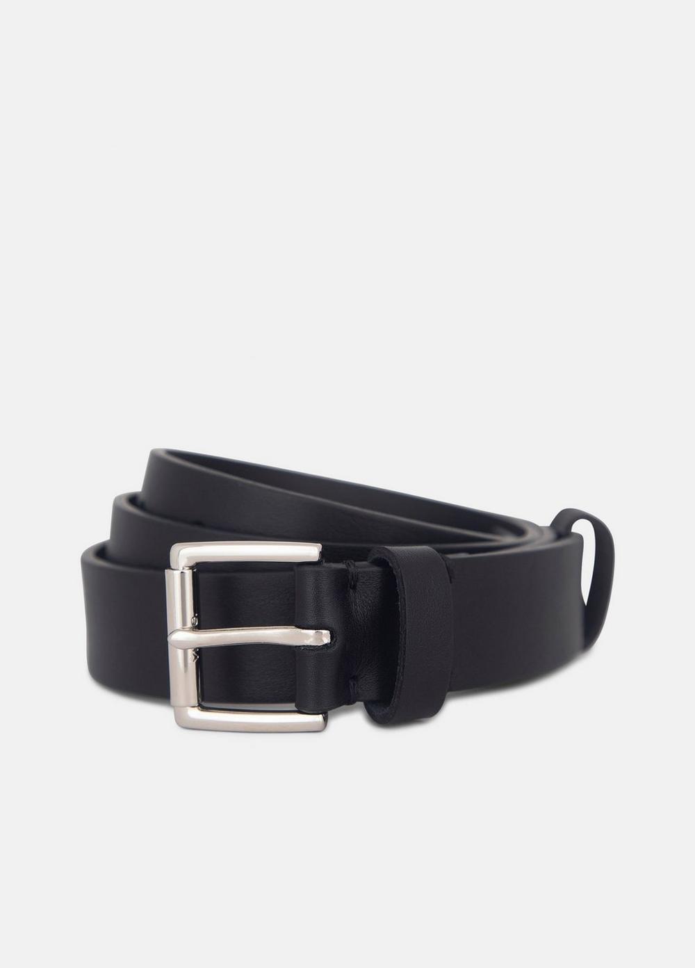 Vince Men's 30mm Leather Double-Loop Belt - Belts
