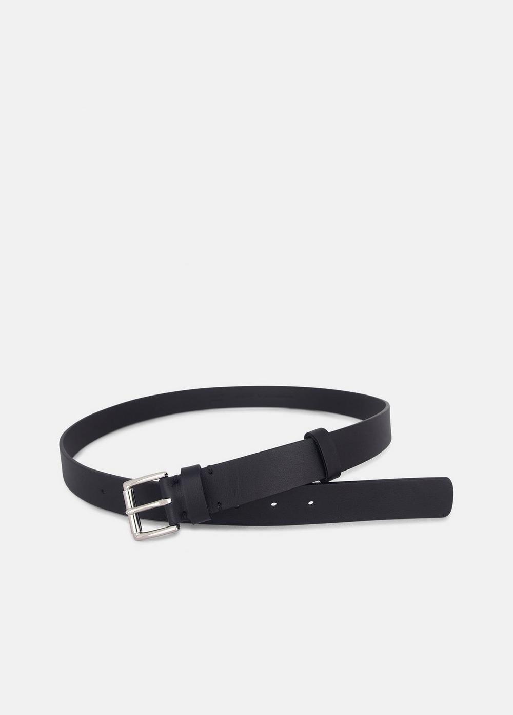 Vince Men's 30mm Leather Double-Loop Belt - Belts