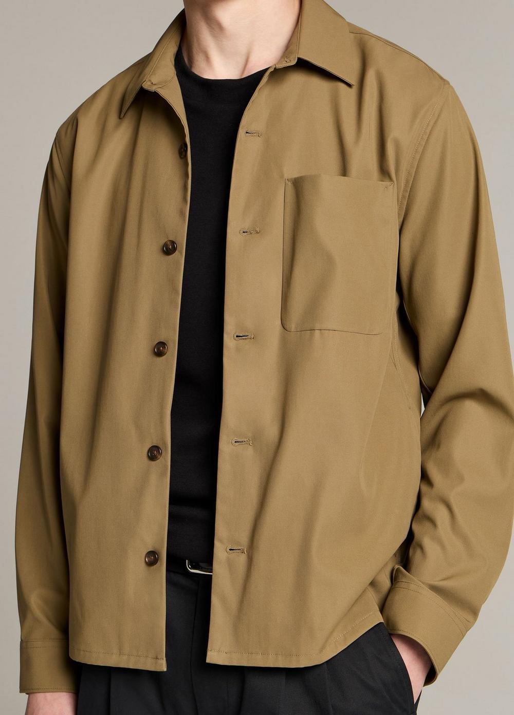 Vince Cotton Bluff-Pocket Overshirt - Jackets & Outerwear