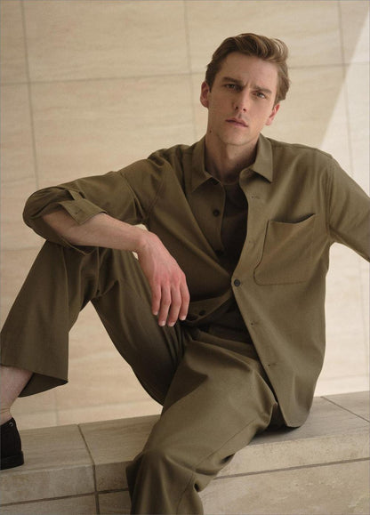 Vince Louie Relaxed Cotton Extended-Tab Trouser - Pants & Shorts