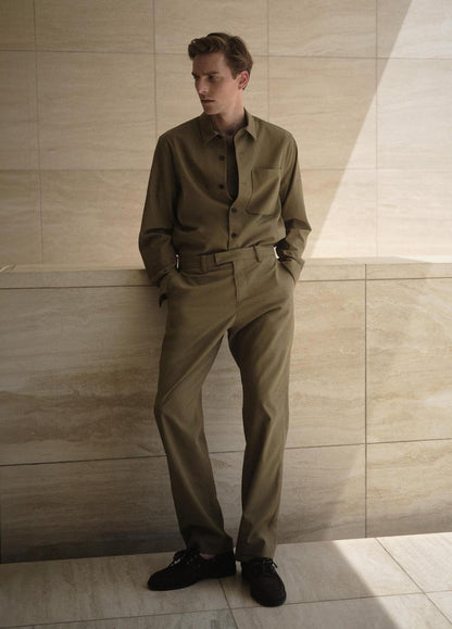 Vince Louie Relaxed Cotton Extended-Tab Trouser - Pants & Shorts