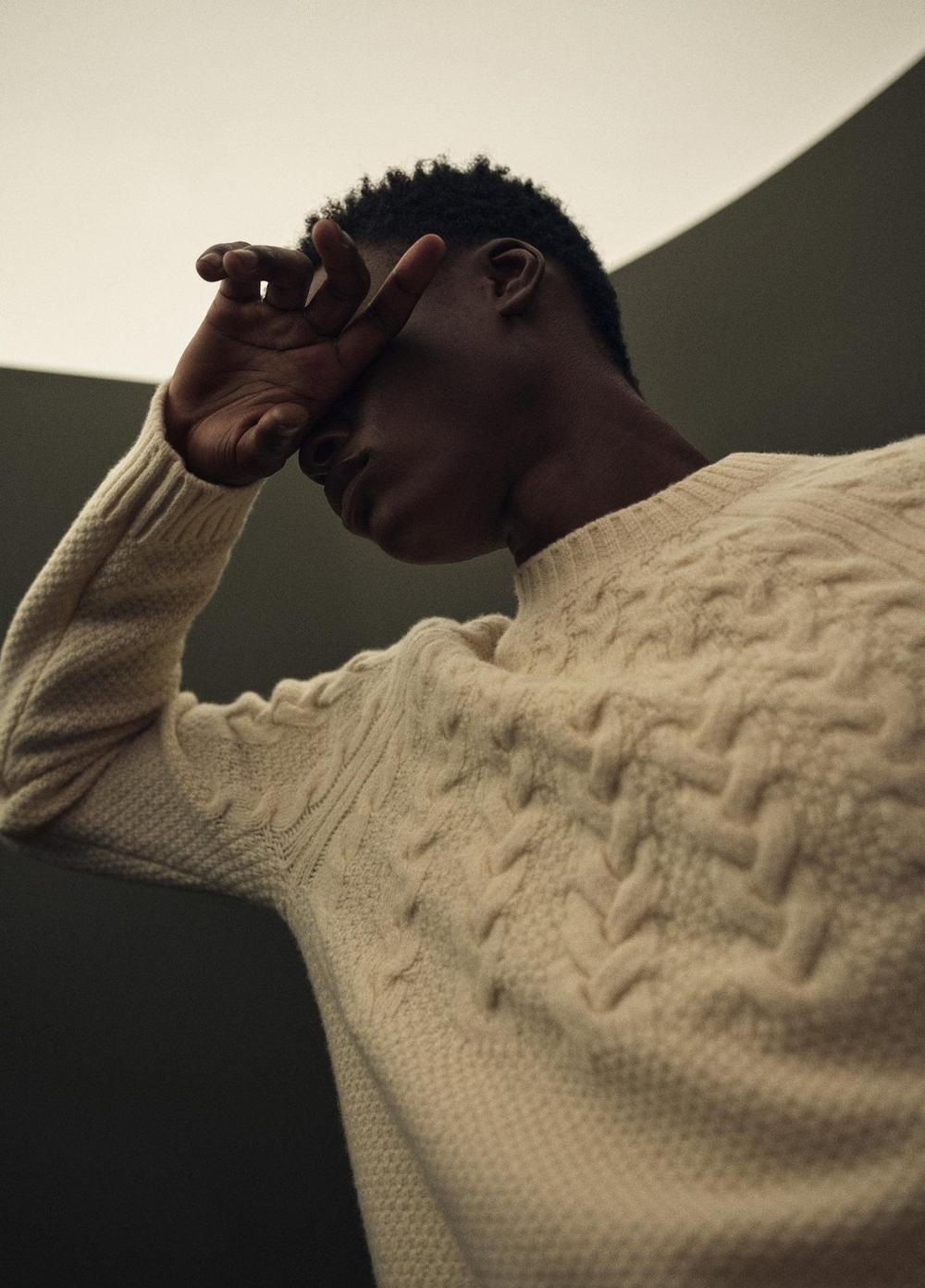 Vince Airspun Merino Wool Cable-Yoke Sweater - Sweaters