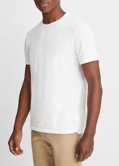 Vince Garment Dye Cotton T-Shirt - Short Sleeve