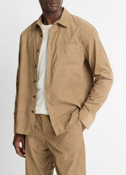 Vince Italian Cotton Corduroy Button-Front Shirt - Shirts