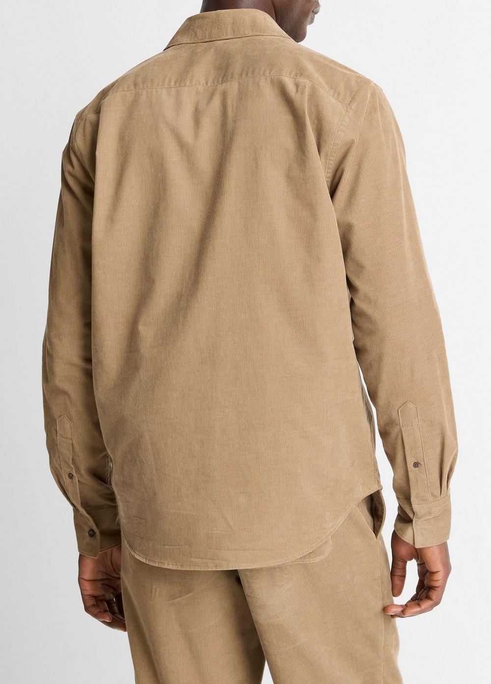 Vince Italian Cotton Corduroy Button-Front Shirt - Shirts