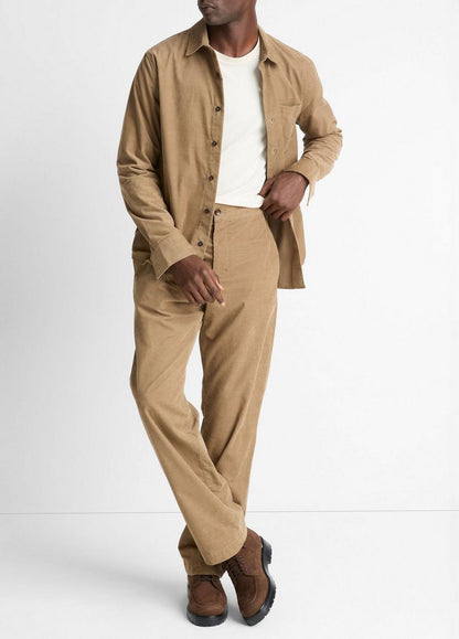 Vince Italian Cotton Corduroy Button-Front Shirt - Shirts