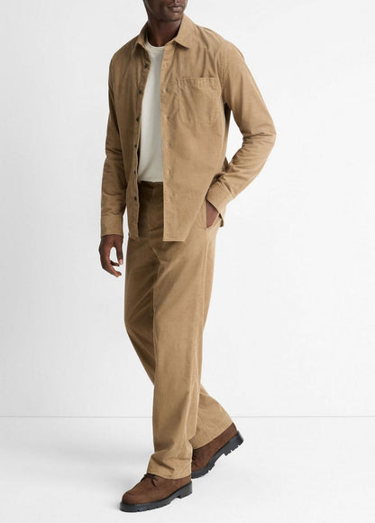 Vince Louie Relaxed Cotton Corduroy Elastic-Waist Pant - Pants & Shorts