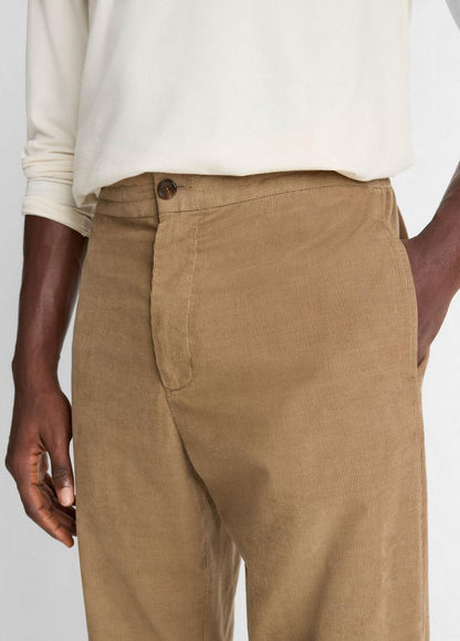 Vince Louie Relaxed Cotton Corduroy Elastic-Waist Pant - Pants & Shorts