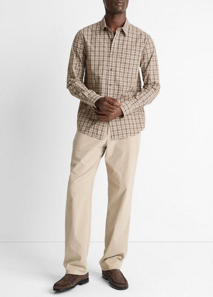 Vince Great Falls Plaid Cotton Button-Front Shirt - Final Sale