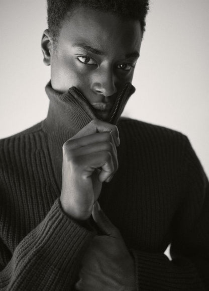 Vince Heirloom Shaker Wool-Cashmere Quarter-Zip Sweater - Sweaters