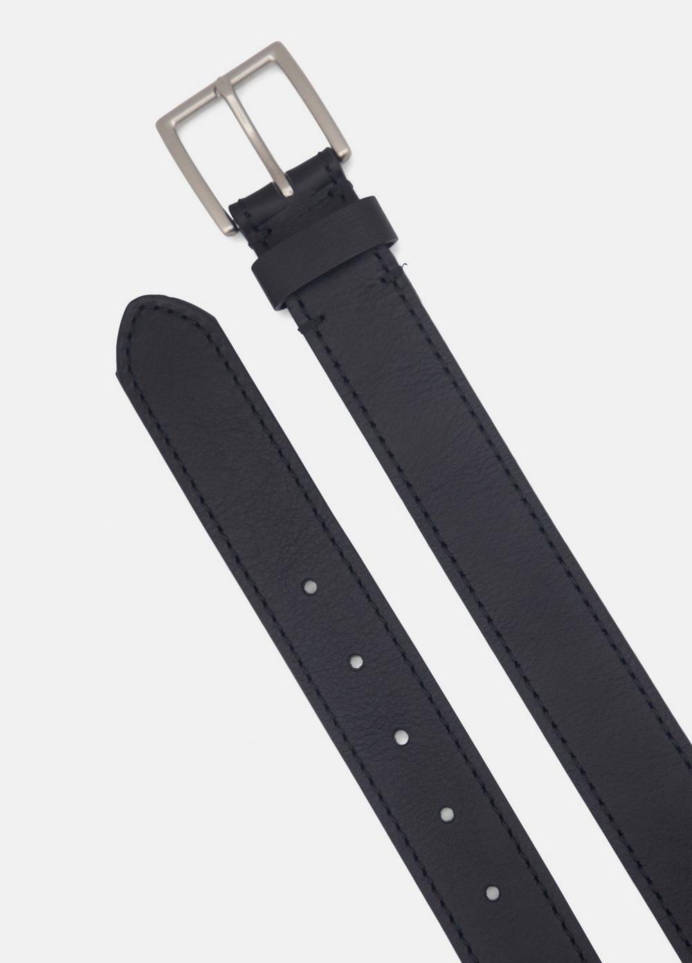 Vince Men's 35mm Stitched Leather Belt - Accessories