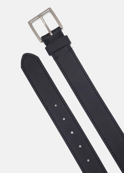 Vince Men's 35mm Stitched Leather Belt - Accessories