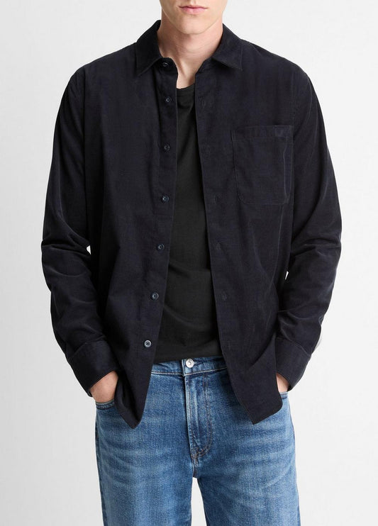 Vince Italian Cotton Corduroy Button-Front Shirt - Shirts