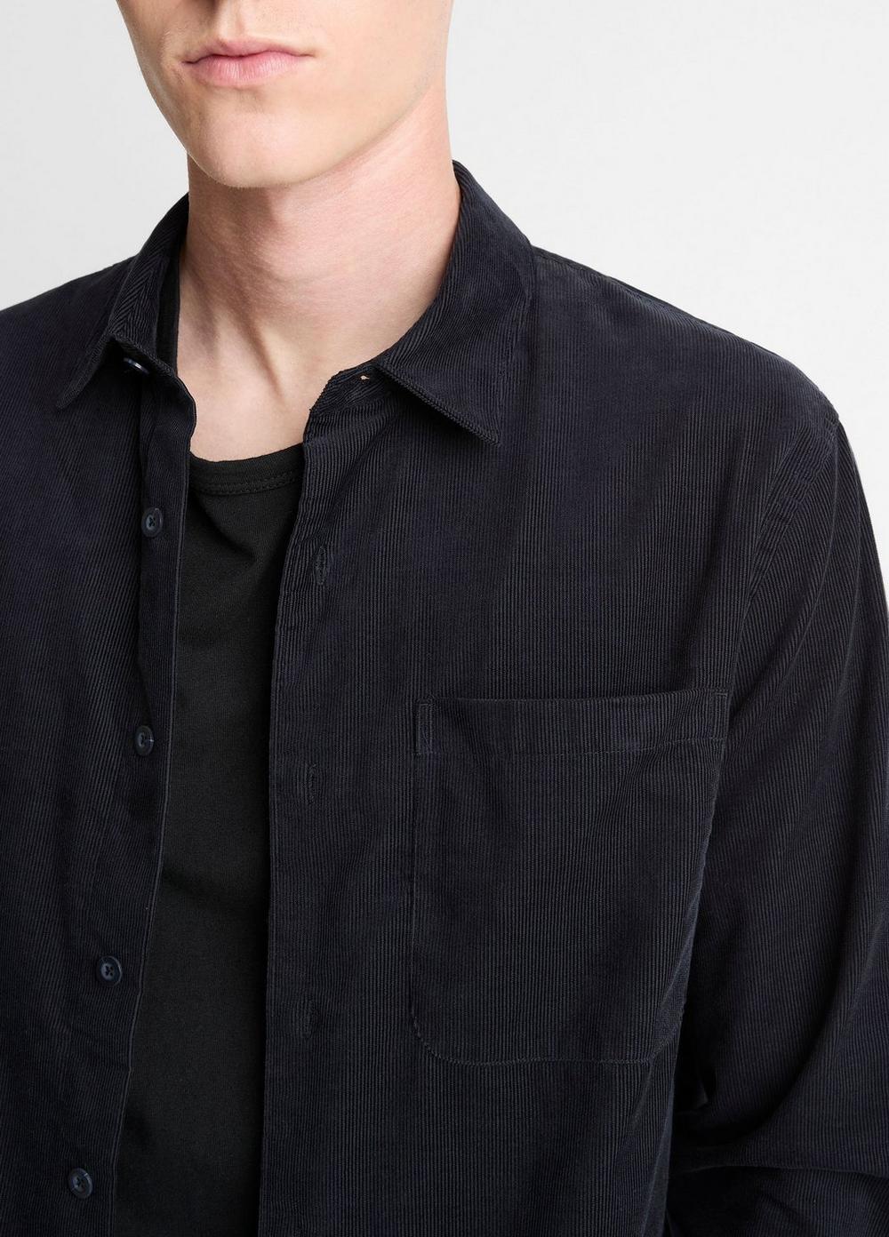 Vince Italian Cotton Corduroy Button-Front Shirt - Shirts